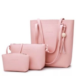 🔆 NEW - Pink Tote Set of 3